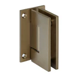 GEN037BBRZ,CRL Brushed Bronze Geneva 037 Series Wall Mount Full Back Plate Standard Hinge — GEN037BBRZ