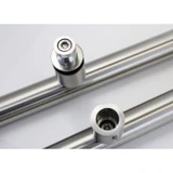 CLP Ladder Style, Back-to-Back Pull Entrance Door Handle, Stainless Steel 304 Tube in 1/16" Thickness — CLP24 — Brushed Stainless Steel — CLP24