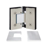 CEL045, Heavy Duty Glass-to-Glass 135° with Cover Plate Hinge, For 3/8"~1/2" Glass — CEL045CH