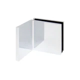 CSB90W, 90° Glass-to-Wall, Fixed Panel Square Clamp with Large Leg, WITH COVER — CSB90WCH