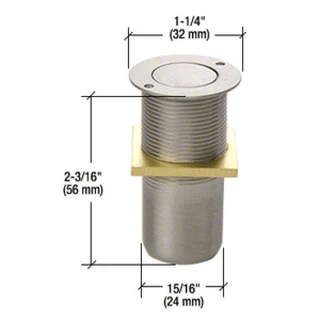 AMR207, Dust Proof Keeper — AMR207 — Brushed Nickel