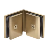 SGC90BBRZ,CRL Brushed Bronze Square 90 Degree Glass-to-Glass Clamp