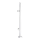 CSPH42, 2" X 2" Square Post 42" Height (Post Only, Not included Glass Clamp) — CSPH42E — Polished Stainless Steel — END