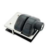 CY12-M, Swimming Pool 180 Degree Glass-to-Glass Gate Latch, Door Lock With Key For 3/8"-5/8" Glass Thickness — CY12-M — Polished Stainless Steel