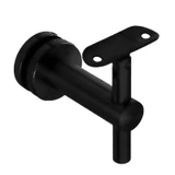 CHBR737, Adjustable Glass Mount Handrail Bracket for Round Tube — CHBR737 — Matte Black