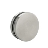 CMFCD51, Round Glass to Glass Clamp With 3 sets screws For 3/8" - 3/4" thick glass — CMFCD51 — Brushed Stainless
