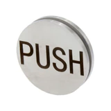 CRPP2, 2" Round Push/Pull Disc Set with 3M VHB Tape Applied — CRPP2-SSS — Brushed Stainless