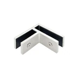 CGTG90, 90 degree corner Railing clamp, glass to glass — CGTG90 — Polished Stainless Steel