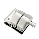 CY12S, Swimming Pool Glass Door Lock-No Key For 3/8”-5/8 Thickness Glass — CY12S — Polished Stainless Steel