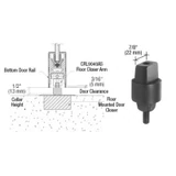 CRL9040S, CRL Floor Mounted Closer Flat Tapered Aluminum Spindle — CRL9040S13 — 1/2"