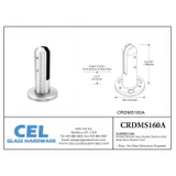 CRDMS160, Round Spigot Size: Ø 2" x 6 1/4" Height ,Duplex 2205 — CRDMS160 — Polished Stainless Steel