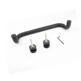 CM17410, Ø 1 X 10"(CTC), Solid Aluminum Singled-Side Offset Pull Handles — CM17410-MB — Matte Black