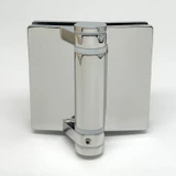 CY11S, Swimming Pool Glass to glass Heavy Duty Door Hinge for 3/8" - 5/8" Glass, flat pin — CY11S — Polished Stainless Steel