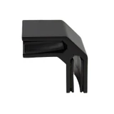 CGTGS90, 90 degree corner Railing clamp, glass to glass, for 3/8" & 1/2" Glass — CGTGS90 — Matte Black