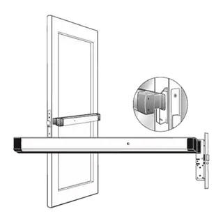 8410L36AL, Adams Rite Mortised Exit Device LHR 36" - Satin Anodized — 8410L36AL