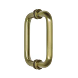 BM6X6BBRZ,CRL Brushed Bronze 6" BM Series Tubular Back-to-Back Pull Handle