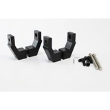 CSQOF, Offset Mount Mid-Post for Square Ladder Pulls (1 Set) — CSQOF-MB — Matte Black