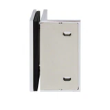 CSB290W,(2-R1) Shower Bracket with Cover, Offset Wall to Glass 90°, for 3/8" ~1/2" . Black Rubber Gaskets, — CSB290WCH
