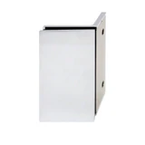 CSB290W,(2-R1) Shower Bracket with Cover, Offset Wall to Glass 90°, for 3/8" ~1/2" . Black Rubber Gaskets, — CSB290WCH