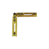 BHC373, CRL Brass Adjustable Corner for the Deluxe Header Kit