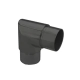 CL90-424, 90° 2-Way Elbow Connector for 1-1/2″ OD Round Tube — CL90-424 — Matte Black