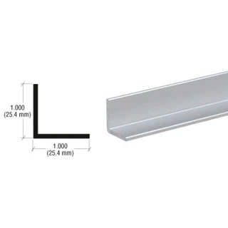 D1634,CRL 1" Aluminum Angle Extrusion — D1634A