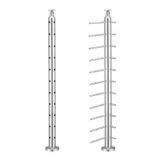 CRPC42, Round Post for cable Ø2", 42", (Post Only, Not include cable, Tensioner & Terminal Press And Latch) — CRPC42 — Brushed Stainless Steel — CORNER