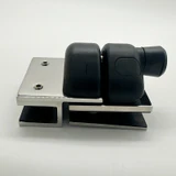 CY12-M, Swimming Pool 180 Degree Glass-to-Glass Gate Latch, Door Lock With Key For 3/8"-5/8" Glass Thickness — CY12-M — Polished Stainless Steel