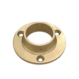 CFL-424, Round Flange Stainless Steel 316 for Ø 1 3/4" Diameter Round Handrail Tube — CFL-424 — Brushed Gold