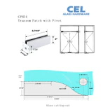 CPH34 Wall Mount Transom Patch Fitting