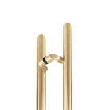 CLPO36,Ø 1 1/4" X36"X24"(CTC) , 36" Ladder Pull Handle , Back to Back, Offset — CLPO36-BG — Brushed Gold