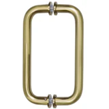 BM8X8BBRZ,CRL Brushed Bronze 8" BM Series Tubular Back-to-Back Pull Handle — BM8X8BBRZ