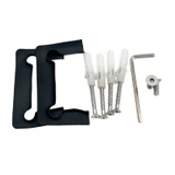 CGEN574, 5 Degree Pre-Set, Wall Mount Short Back Plate Hinge for Frameless Shower Door — CGEN574