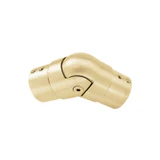 CVE-D424, Flexible swivel vertical elbow for Ø1 5/8" slotted tube — CVE-D424 — Brushed Gold