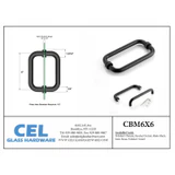 CBM, Tubular Back to Back Pull Handle & Towel Bar — CBM6X6