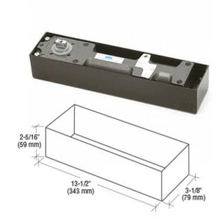 CRL180º No Hold Open Size 3 Spring Heavy Weight Floor Mounted Door Closer — CRL8532