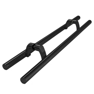 CLPO84-MB, (2-M1), Ø 1 1/4" X84"X72"(CTC), 84" Ladder Pull Handle Back to Back, Offset — CLPO84-MB — Matte Black