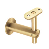CHBF732, Wall Mount Fixed Handrail Bracket For Square Tube — CHBF732 — Satin Brass