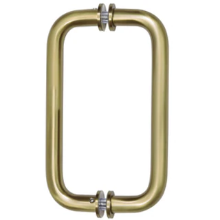 BM8X8BBRZ,CRL Brushed Bronze 8" BM Series Tubular Back-to-Back Pull Handle — BM8X8BBRZ