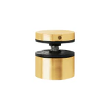 CSO1121, 1-1/2" Ø Diameter Round Standoff for Glass Railing with 1" projection, Stainless steel 316 — CSO1121 — Brushed Gold