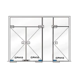 CPH10 Bottom Door Patch Fitting — CPH10 — Matte Black