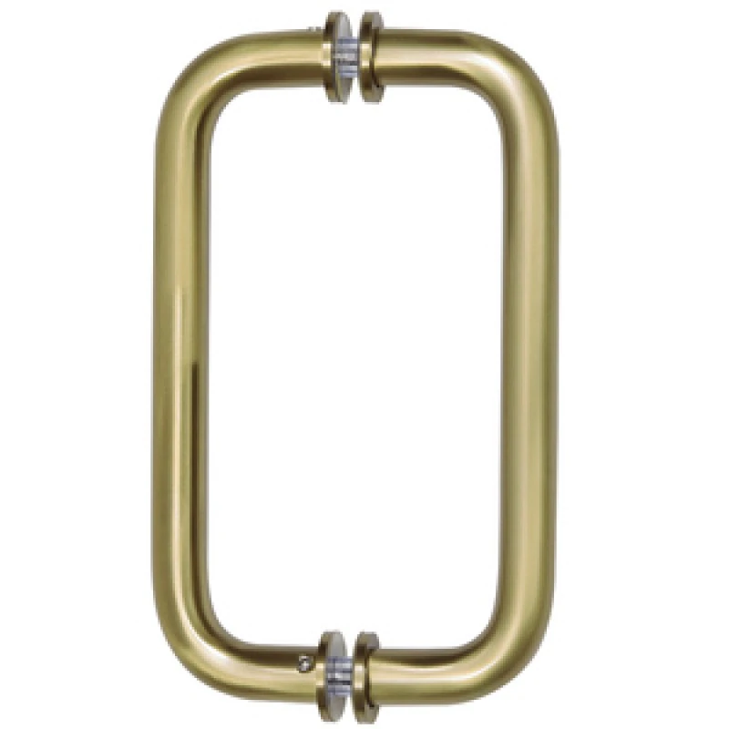 BM8X8BBRZ,CRL Brushed Bronze 8" BM Series Tubular Back-to-Back Pull Handle — BM8X8BBRZ