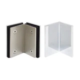 CSB290G, 90° Glass-to-Glass heavy Duty Bracket, WITH COVER — CSB290GCH