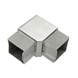 CE90-4040, 2-Way Structural Fitting Handrail Connector 90° for 1-1/2“ X 1-1/2" Square Tubing — CE90-4040 — Brushed Stainless Steel