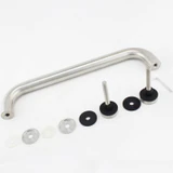 CM16512, Singled Side, Ø 1"X 12"(CTC), Solid Aluminum Straight Pull Handles. Clear Anodized — CM16512-AL — Clear Anodized