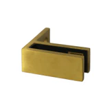 CGTW90, 90 Degree Corner Railing Clamp, Glass to Wall — CGTW90 — Brushed Gold