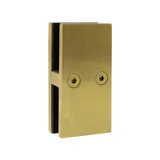 CGTGS180, 180° Railing Glass to Glass Clamp — CGTGS180-BG — Brushed Gold