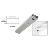 CRL 4" x 36" Single Door Header — DCH4SAS — Satin Anodized