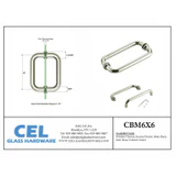 CBM, Tubular Back to Back Pull Handle & Towel Bar — CBM6X6