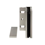 CEL044, Heavy Duty Adjustable Wall Mount offset Plate with Cover Plate Hinge, For 3/8"~1/2" Glass — CEL044BN